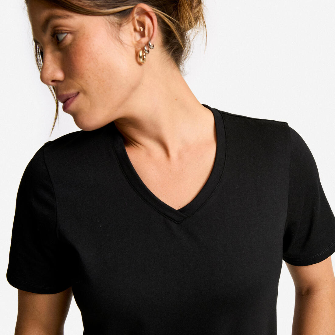 TEE SHIRT COOLMAX FEMME COL V