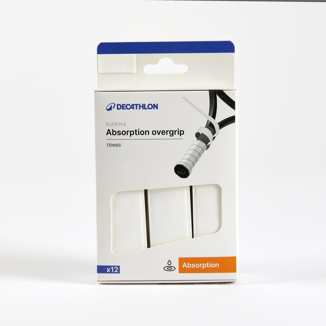 SURGRIP DE TENNIS  ARTENGO ABSORBANT PAR 12 BLANC