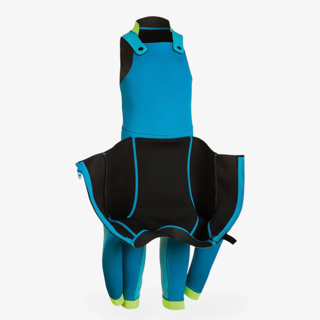Combinaison Néoprène Natation  Jeune Enfant - TI WARM - Bleue