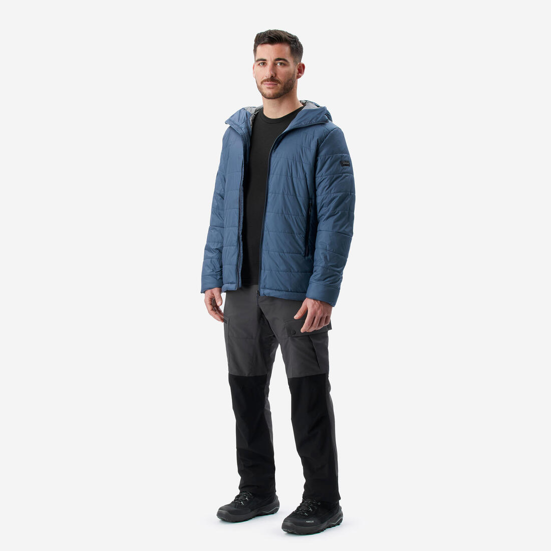 Doudoune de trek synthétique à capuche homme, MT100 - 5°C