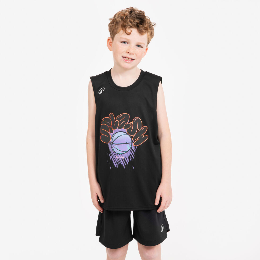 MAILLOT BASKETBALL SANS MANCHE ENFANT - TS500 FAST