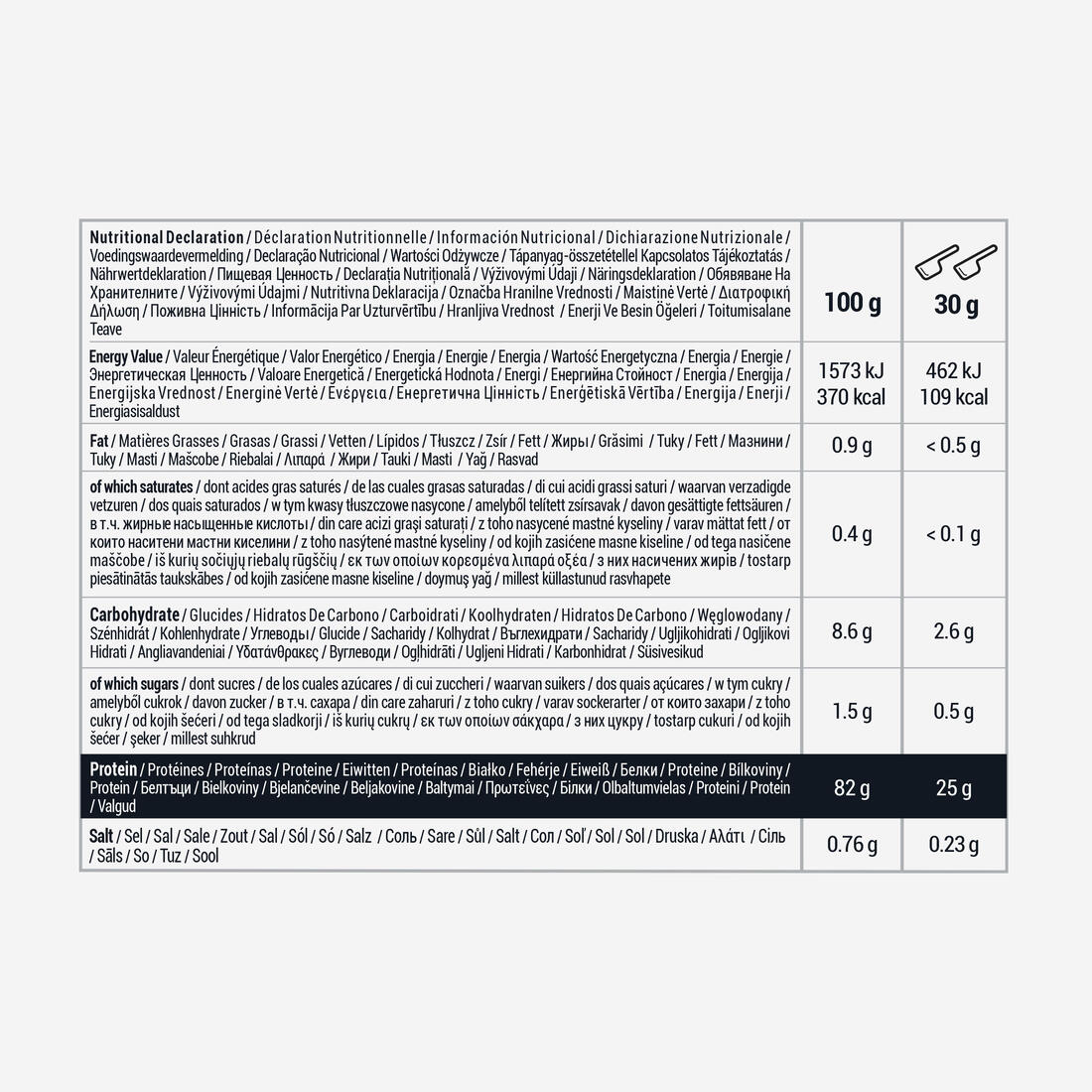 Pure whey protéine 100% isolate vanille 900g