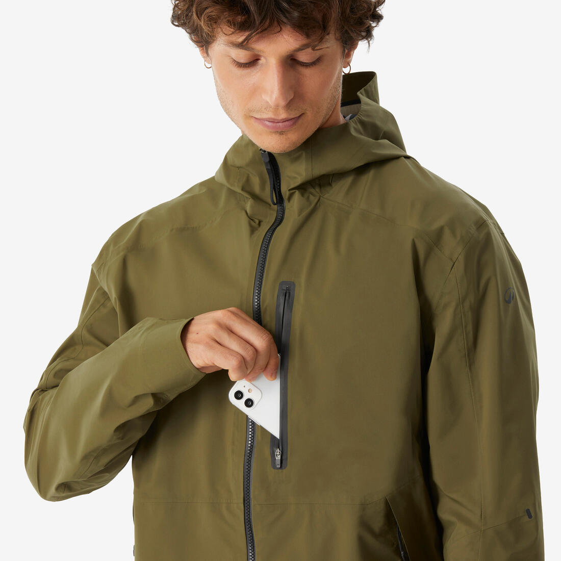 Veste légère et imperméable de randonnée  homme, MH500 Light