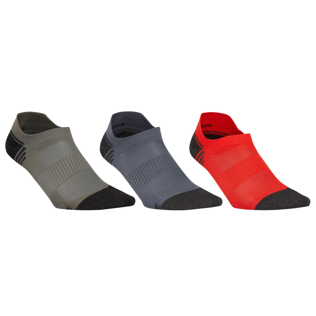 Chaussettes marche sportive/nordique WS 500 Invisible Fresh rouge / orange /bleu