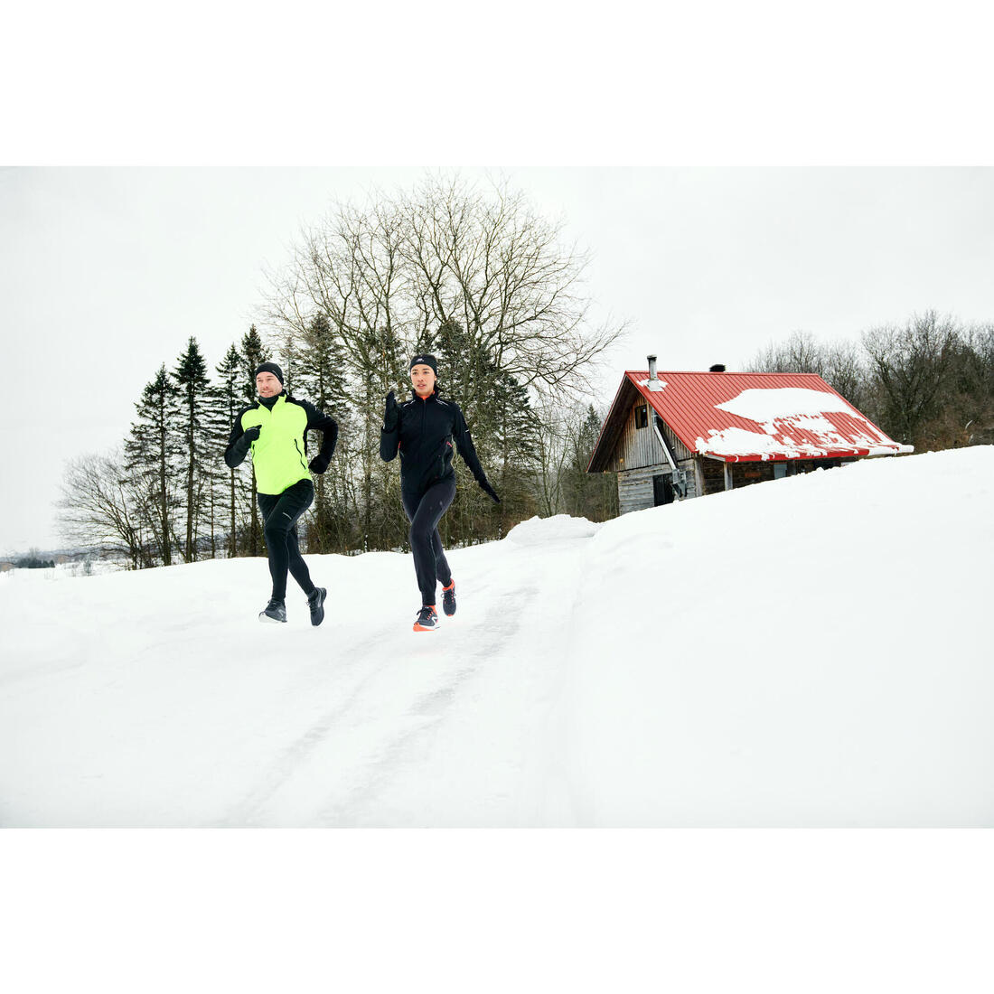 Bandeau running chaud homme femme - kiprun warm noir
