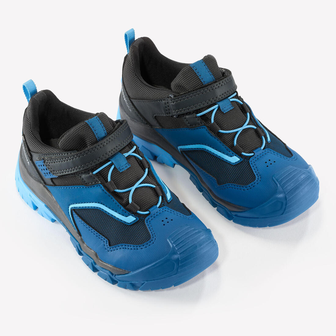 Chaussures imperméables de randonnée enfant scratch -CROSSROCK vertes- 28 au 34