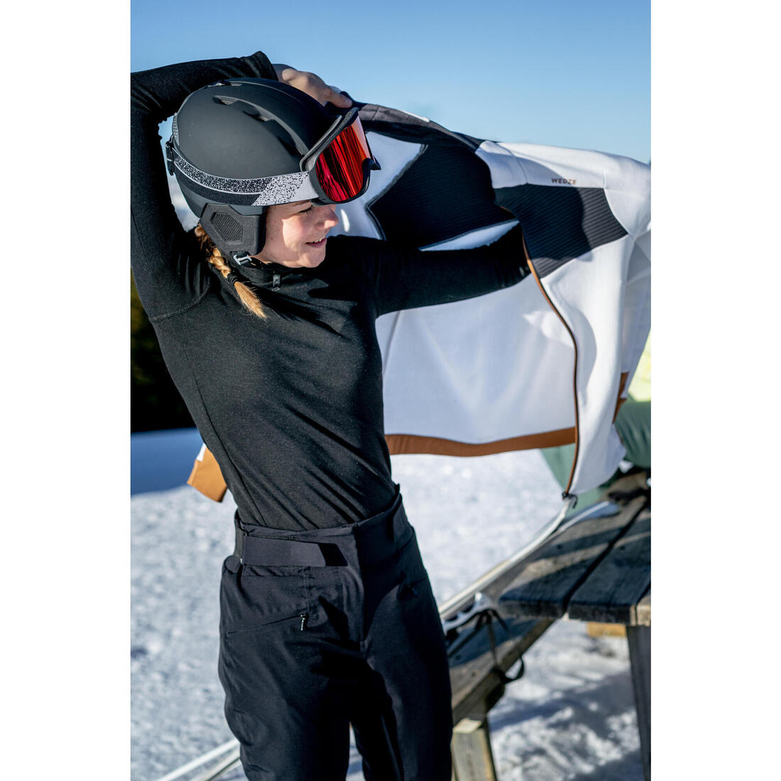 Sous-vêtement thermique de ski chaud et confort femme, BL100 haut