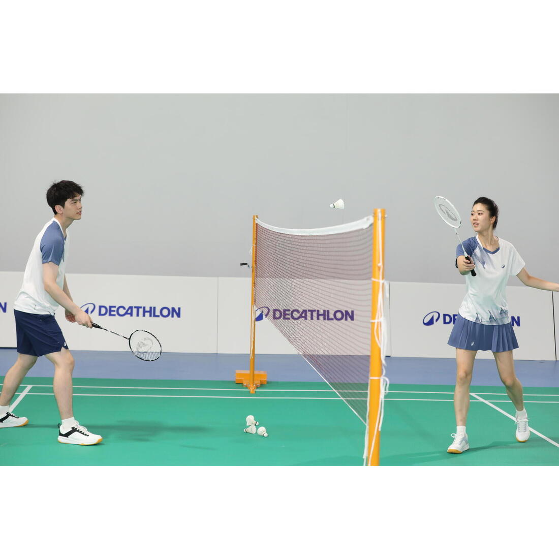 Lot de Raquette de Badminton Adulte BR Sensation 500 - Noir/Blanc
