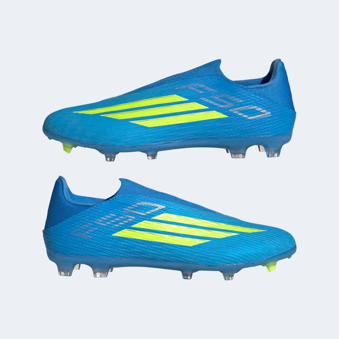 adidas F50 League sans lacets FG/MG chaussure Adulte Bleu