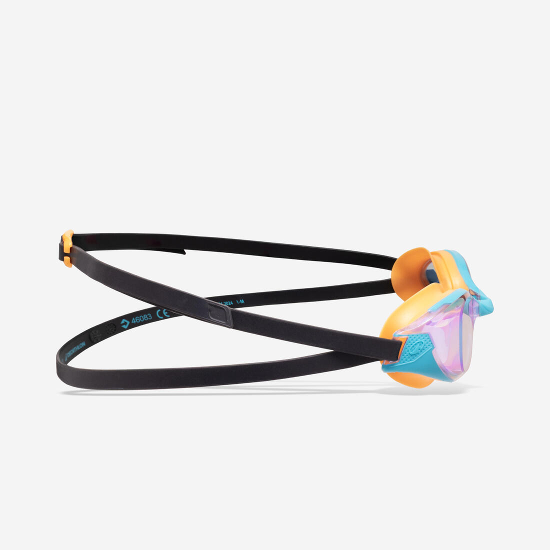 Lunettes de natation Taille Unique - Bfit blanc teintés bleus - Nouvel anti-buée
