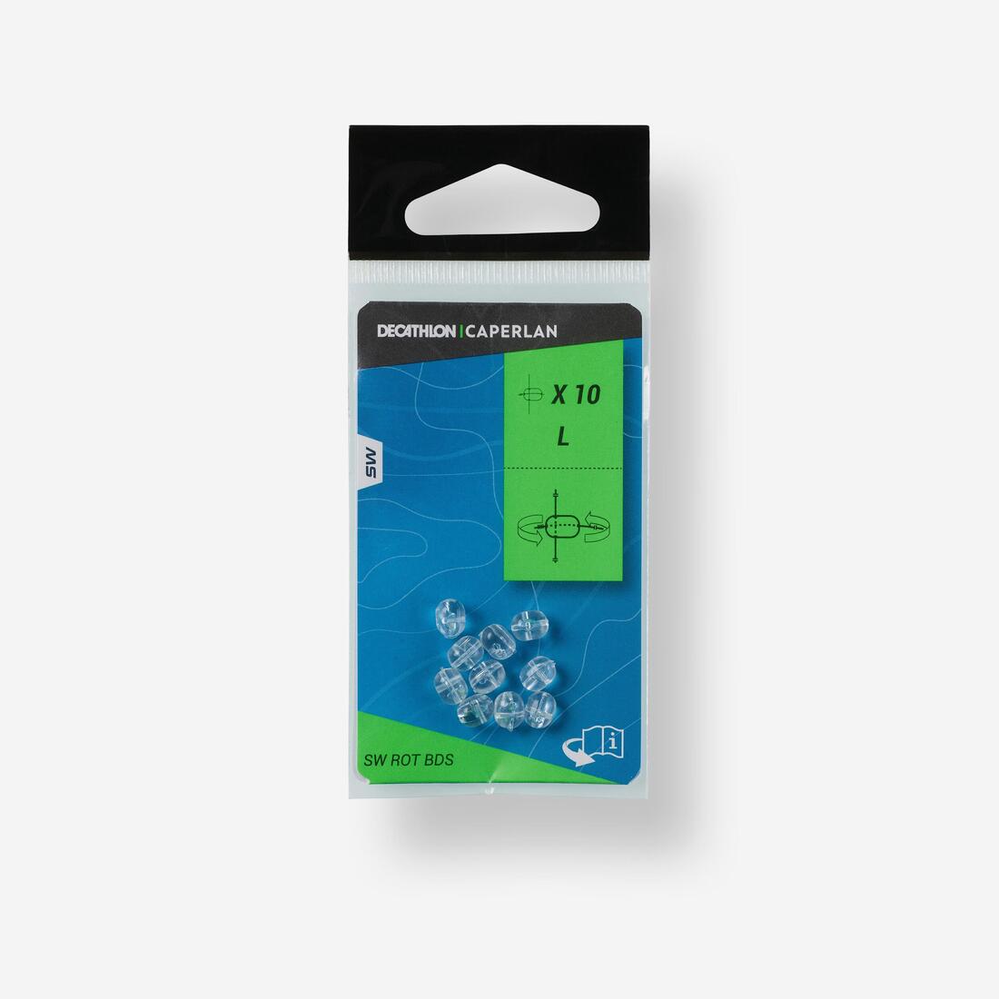 Perle pêche en surfcasting rotative S 3 mm X10