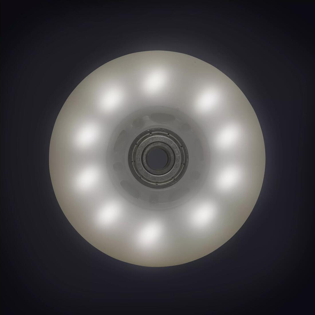 Set 2 ROUES lumineuses de roller en ligne avec ROULEMENTS 80MM 82A