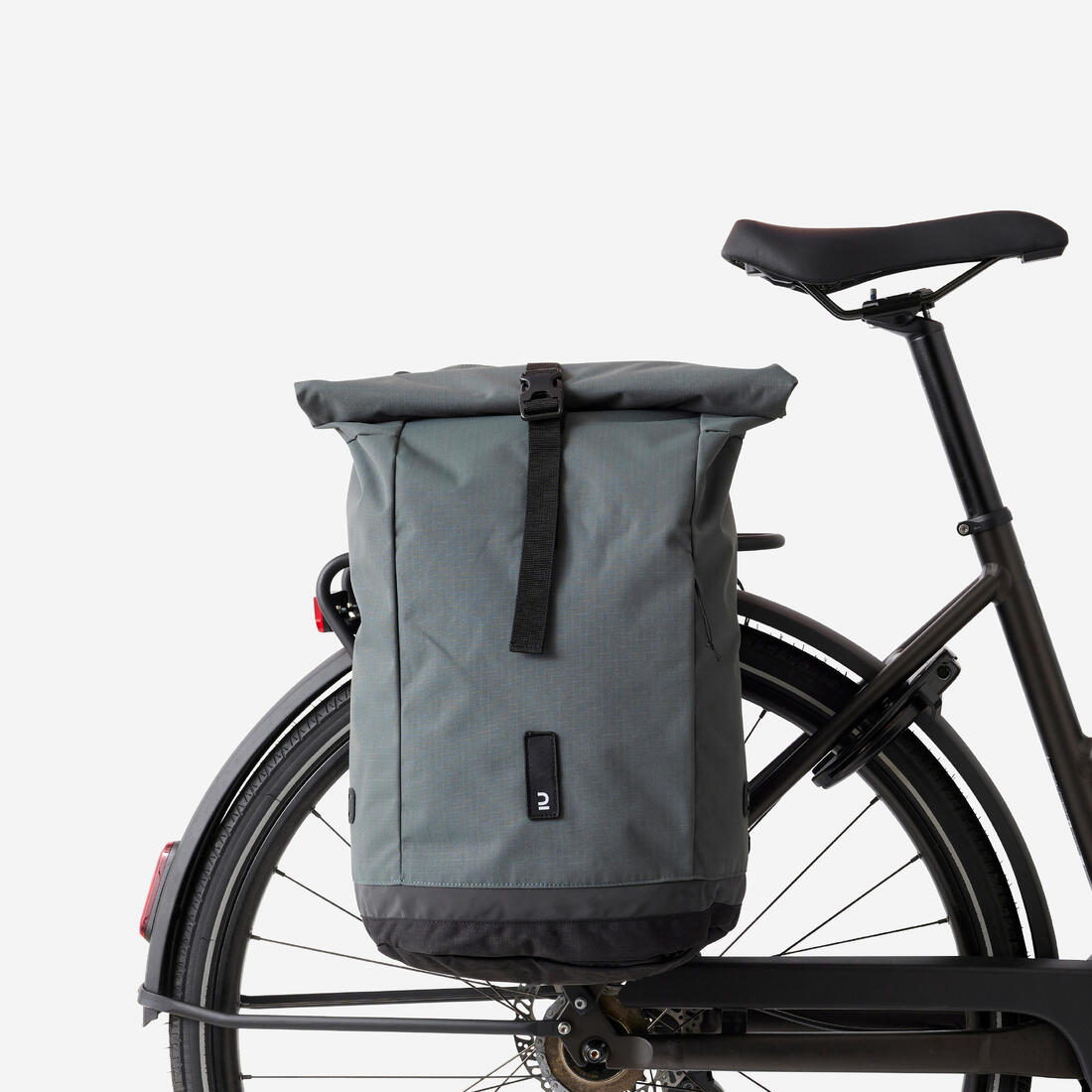 SAC A DOS VELO POUR PORTE-BAGAGES DOUBLE 27 LITRES SEPIA