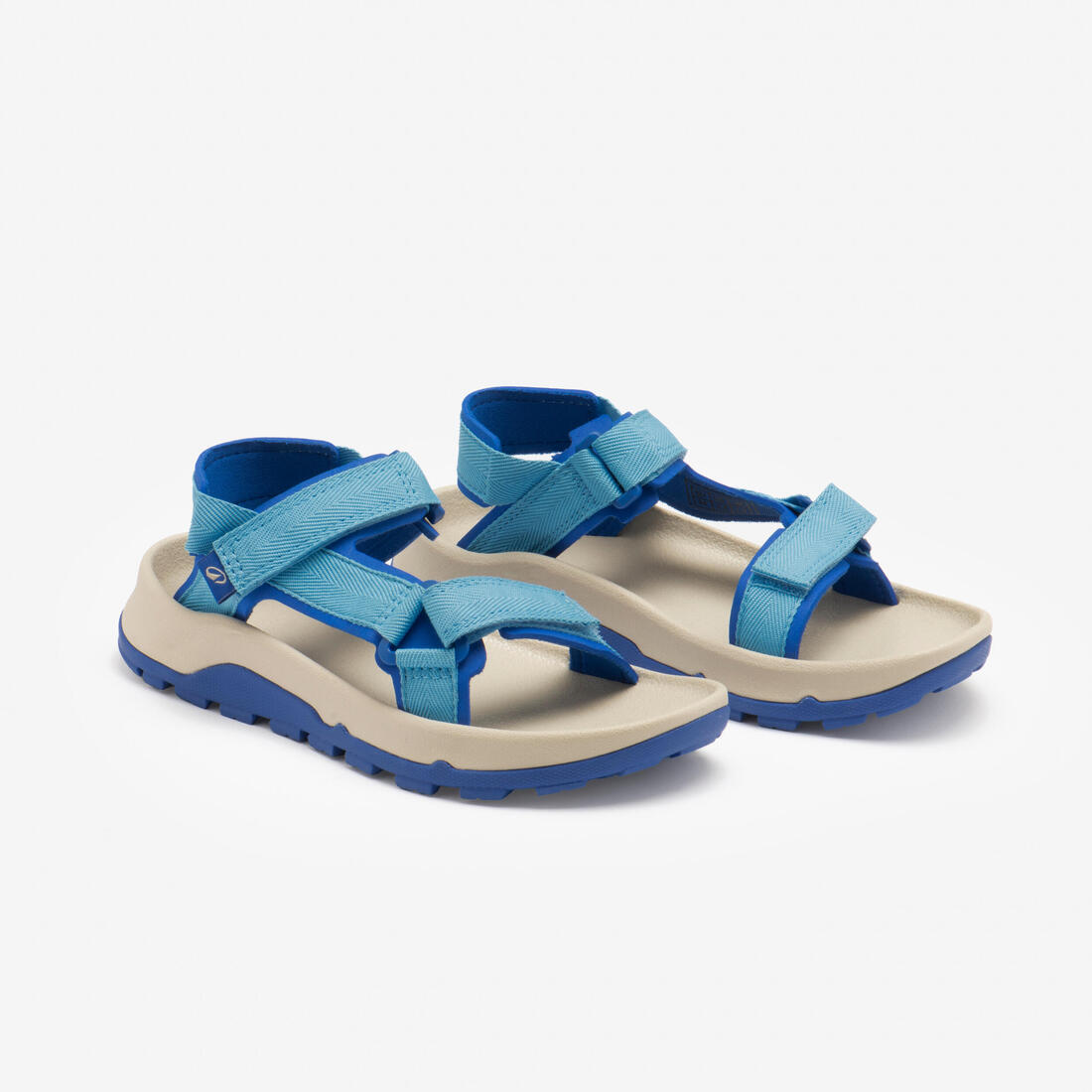 Sandales de randonnée confortables à scratch 32 au 38 enfant, NH500