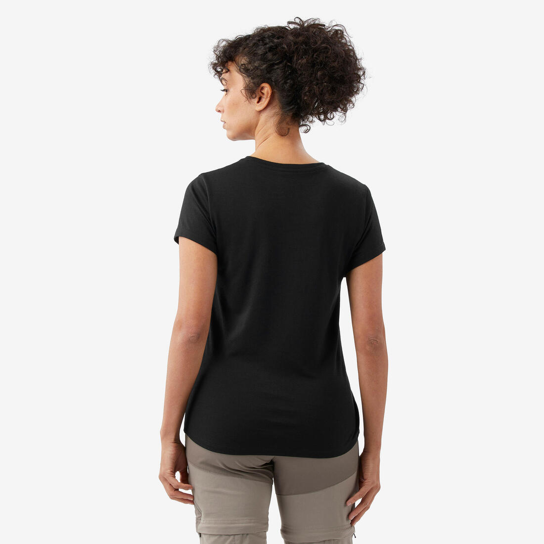 T-shirt manches courtes 100 % laine mérinos femme, Merino 100%