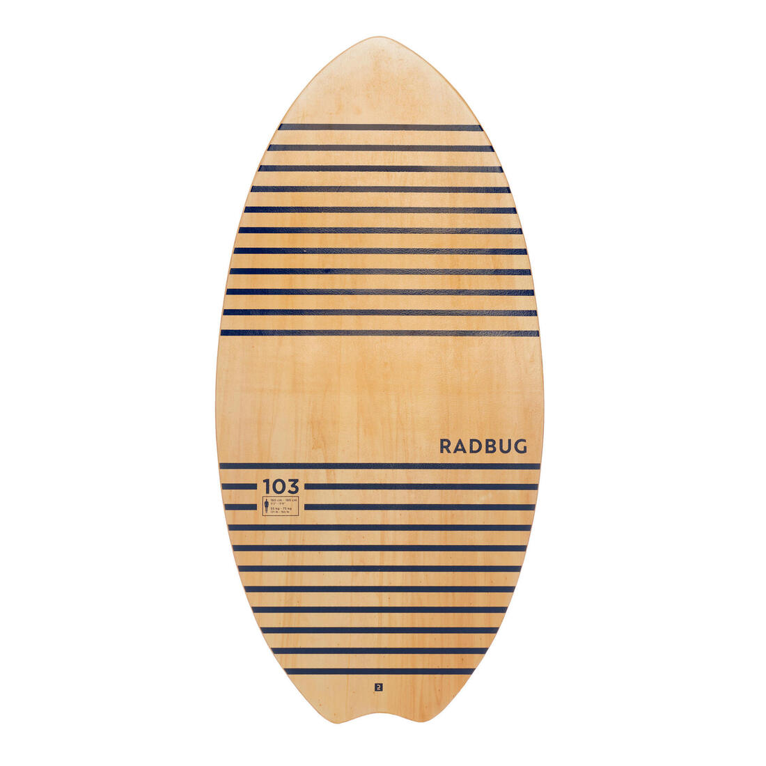 Skimboard 100 bois adulte