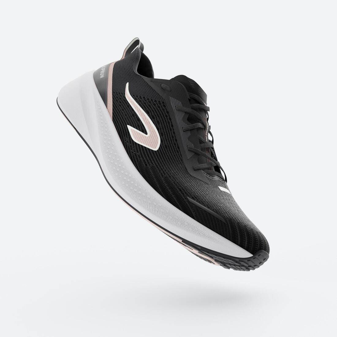 Chaussures de Running Femme, Kiprun Cushion 500 Blanche