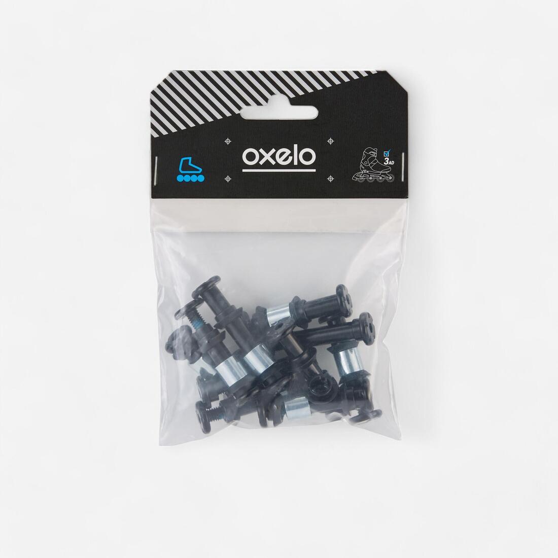 Pack visserie roller en ligne : 8+2 vis - 8 entretoises - 16 outer spacers