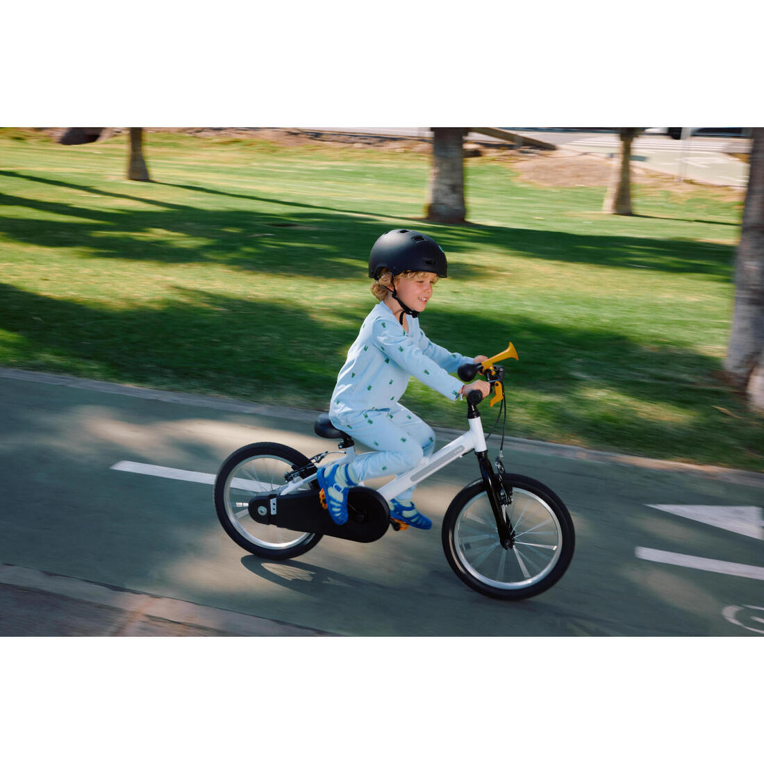 Vélo enfant 16 pouces 4-6 ans, DISCOVER 100 blanc