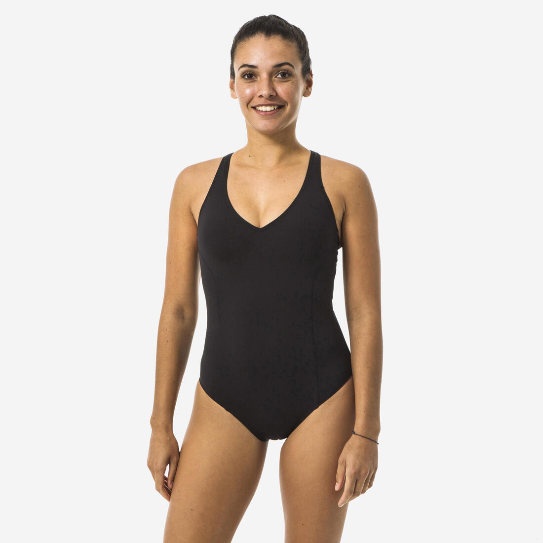 Maillot de bain 1 pièce natation loisirs / aquagym femme, Pearl