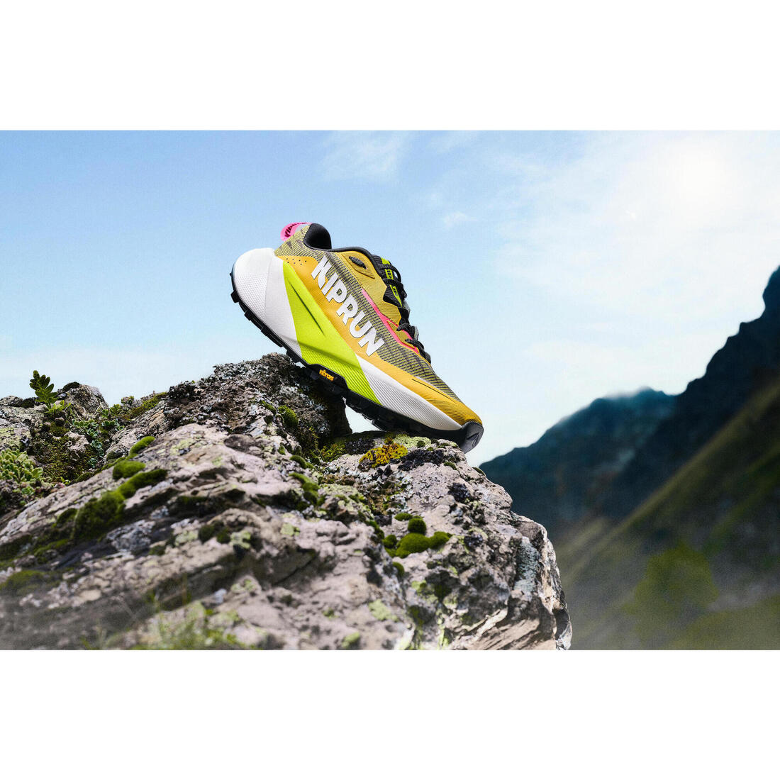 Chaussures de running trail homme, Kiprun kipsummit max, orange et