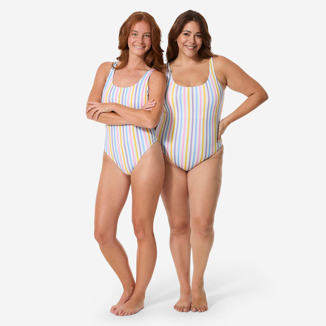 Maillot de bain une pièce rayé femme, Aurely