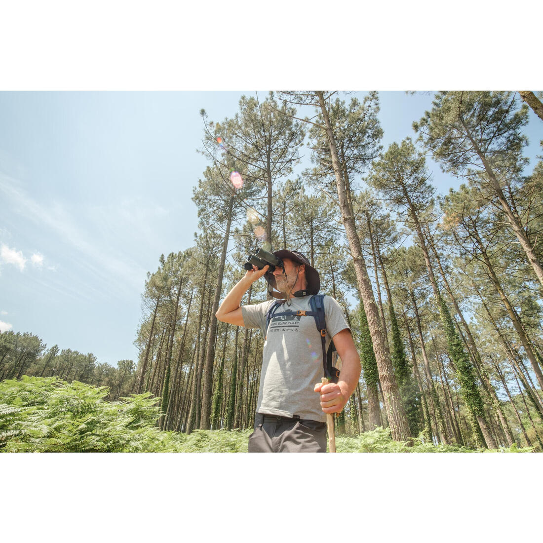 Jumelles chasse kaki étanches 500 8x42