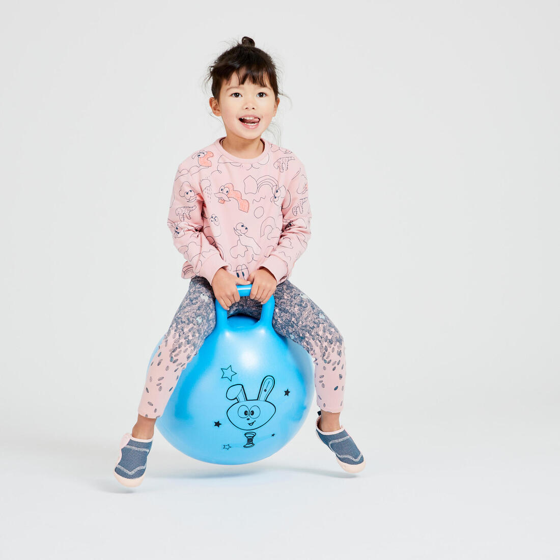 Ballon Sauteur Resist 45 cm gym enfant bleu – bleu