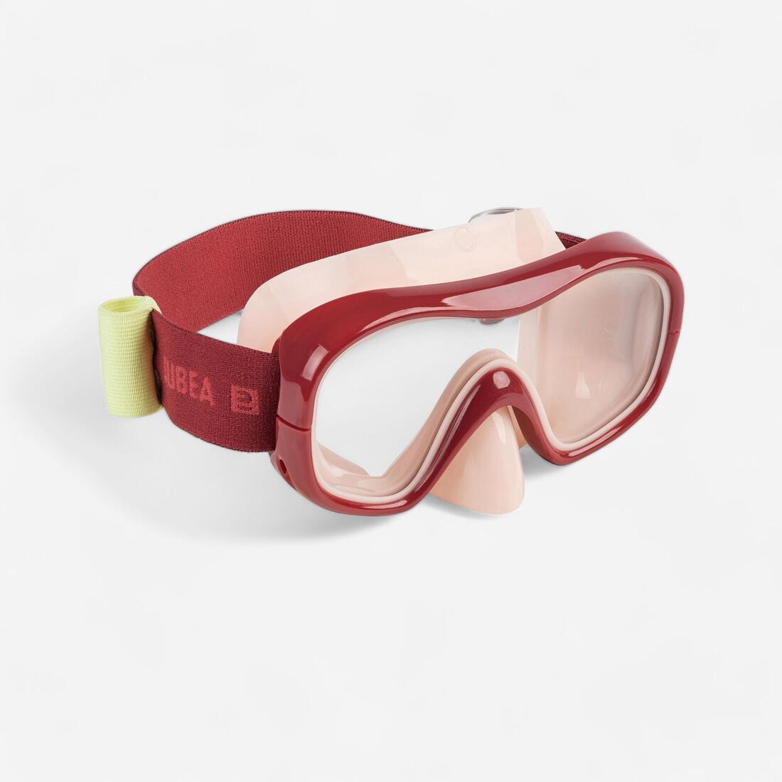 Masque plongée - 100 confort – bordeaux