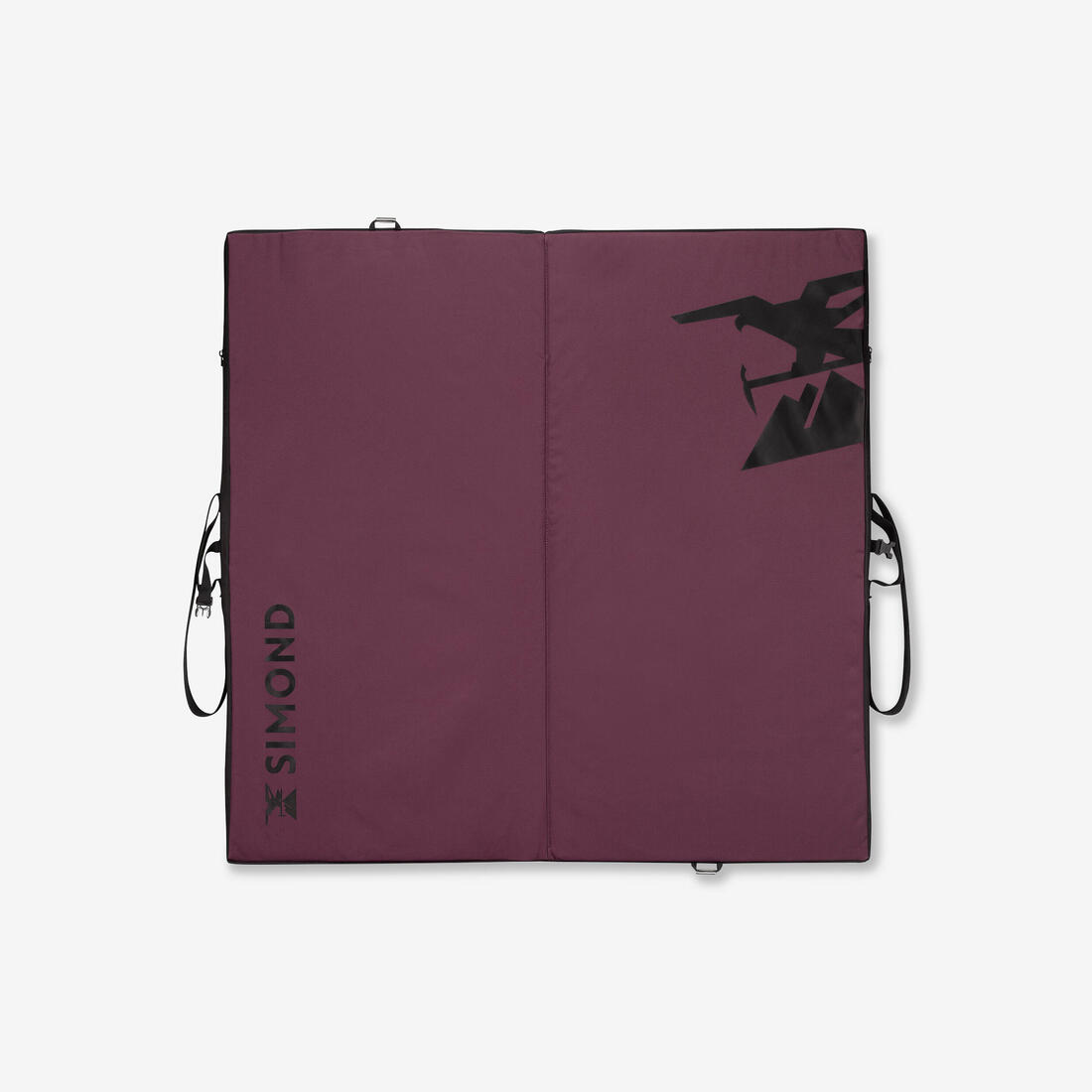 CRASHPAD D'ESCALADE - BLOCK V2 1mx1m  BORDEAU – violet bordeaux
