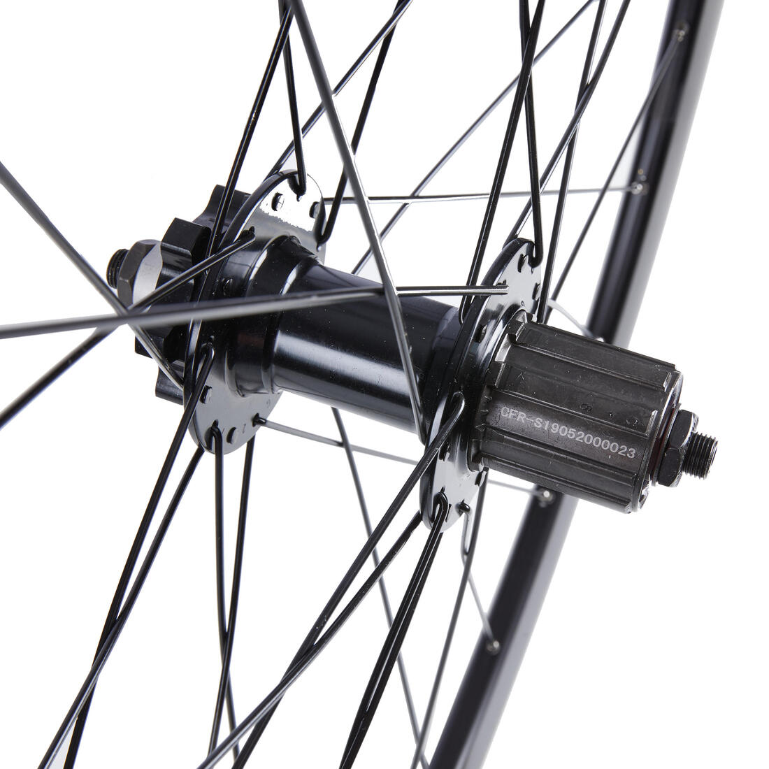 Roue arrière vélo city speed 900 28 pouces double paroi disc noir