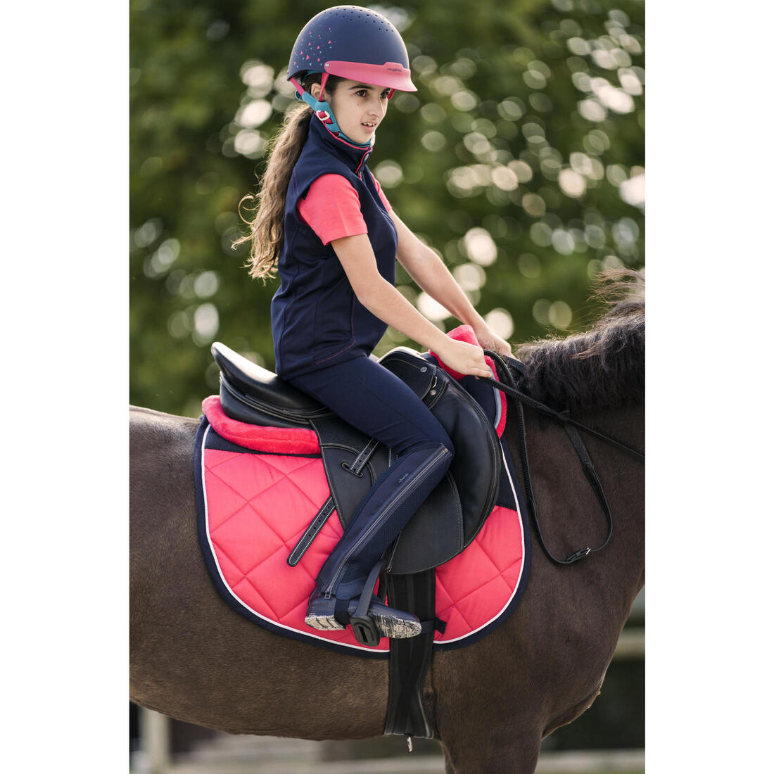 Mini-chaps équitation mesh Enfant - 100 marine