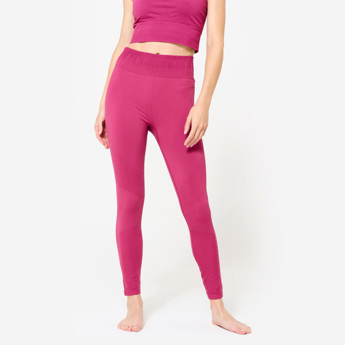 Legging long yoga effet seconde peau taille haute