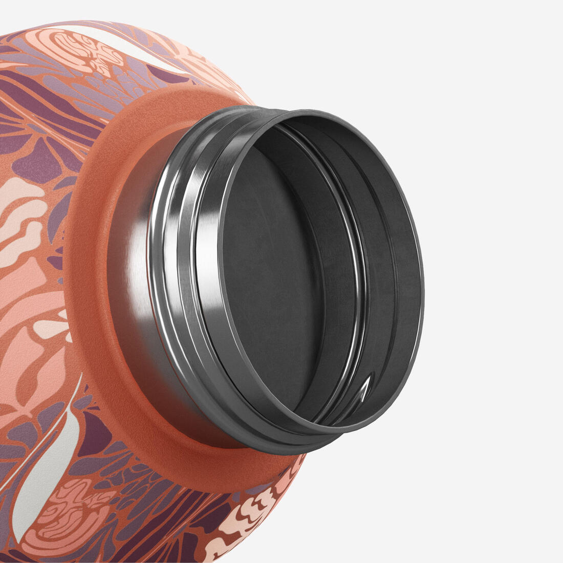 Gourde inox 1L avec bouchon à vis, composée à 75% d'acier recyclé