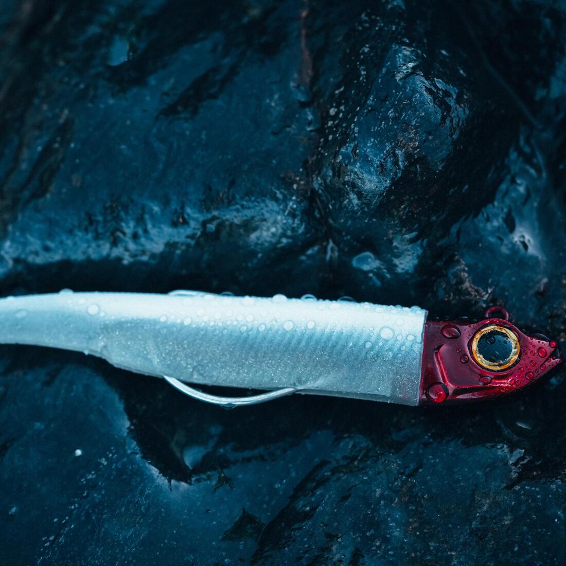 Kit leurres souples shad texan anchois ancho 120 12gr ayu en mer
