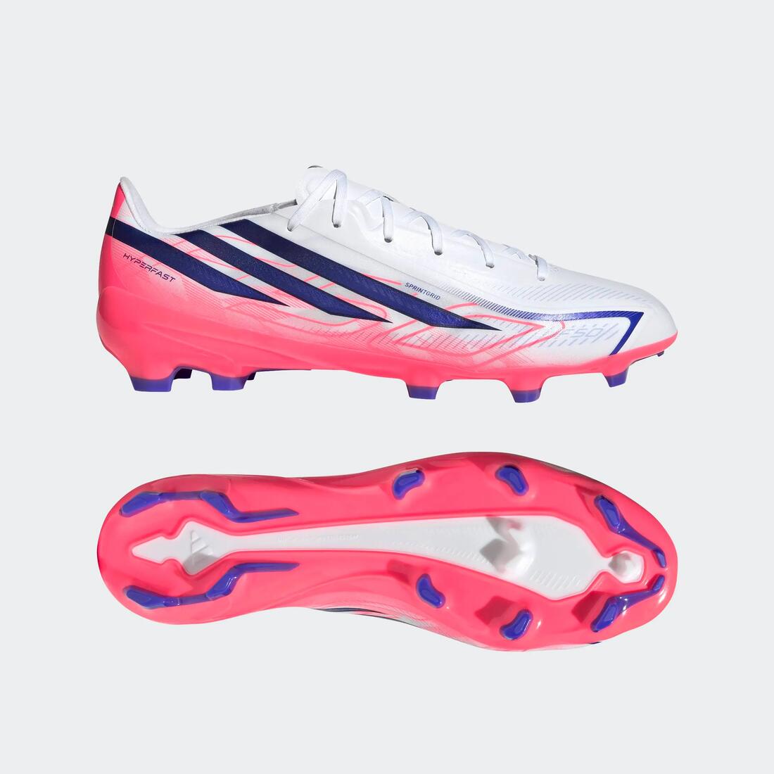 adidas F50 Hyperfast League FG/MG chaussure Adulte Blanc/Violet