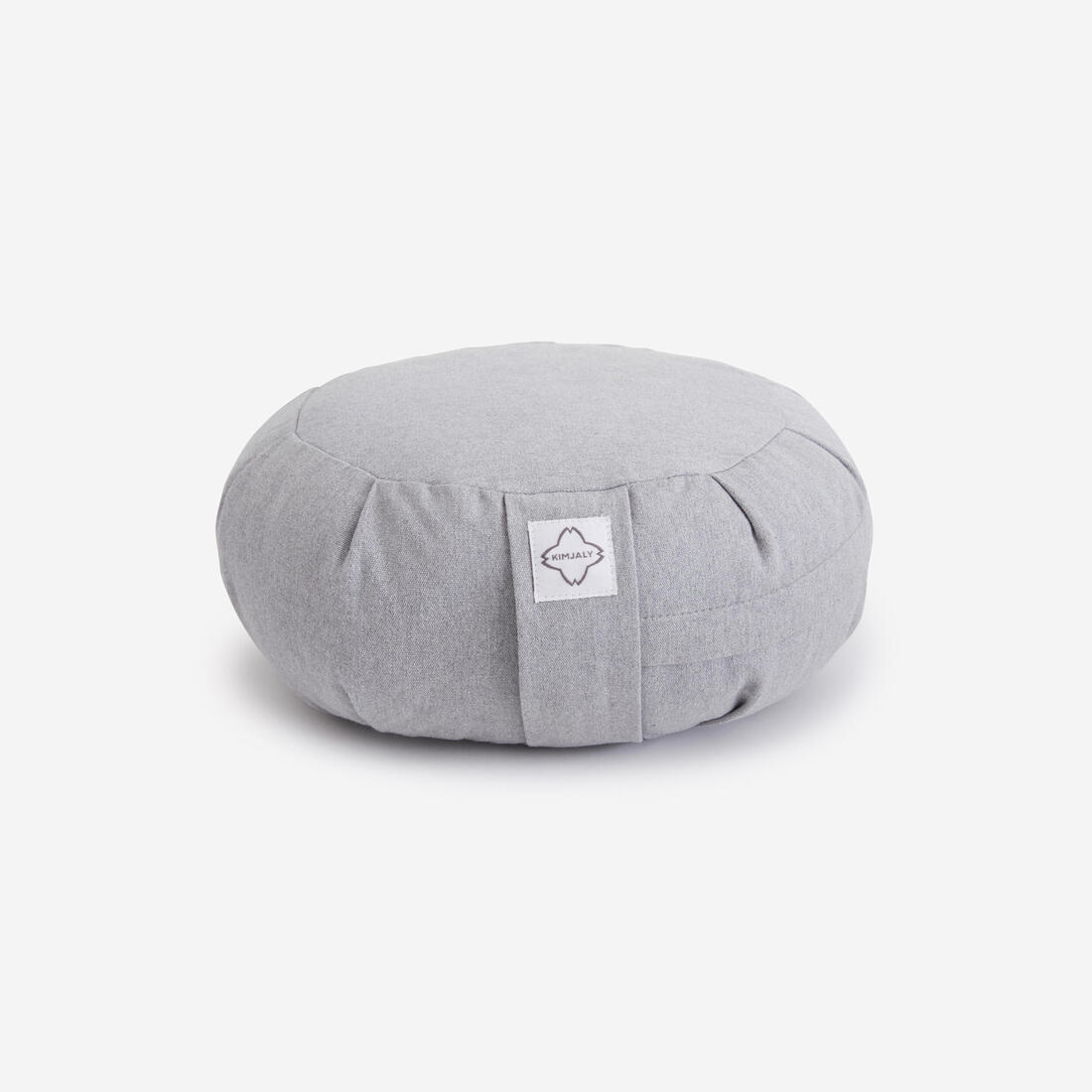 Zafu coussin rond de yoga et méditation, gris chine