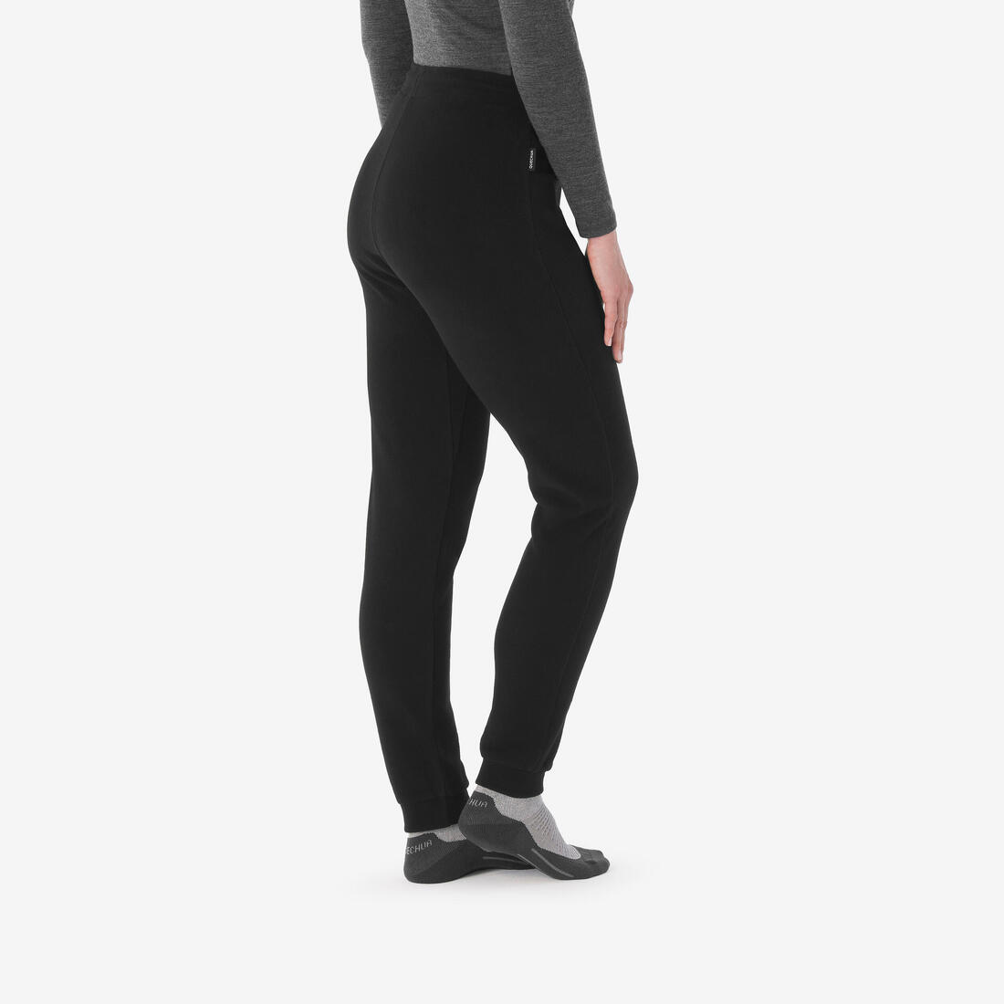 Collant polaire de randonnée femme, MH100 NOIR