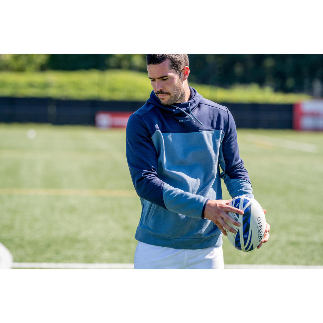 Ballon De Rugby Taille 5 - R100 Training Bleu