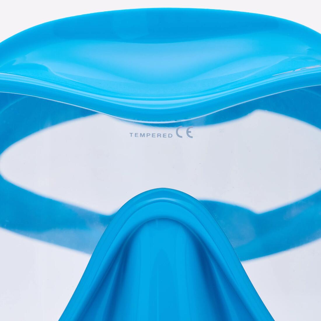 Masque Plongée CRESSI Frameless, sans cerclage avec surmoulage, F1 Turquoise