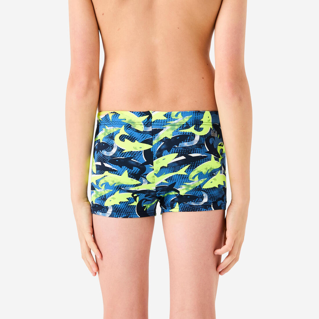 Maillot boxer de bain natation Garçon enfant - 500 Fitib all marin