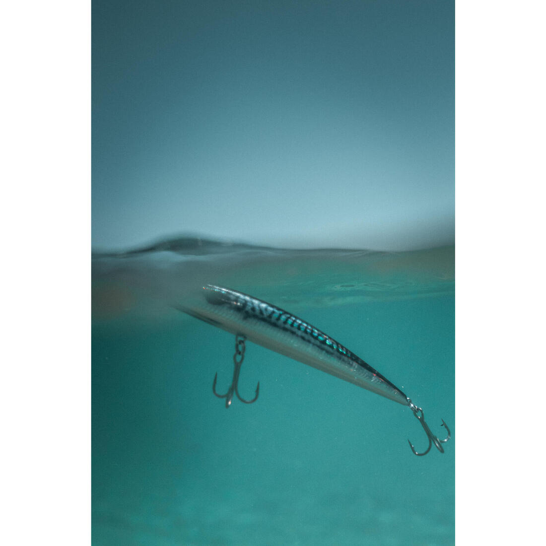 Poisson nageur SAXTON 140F Blue mack au leurre en mer