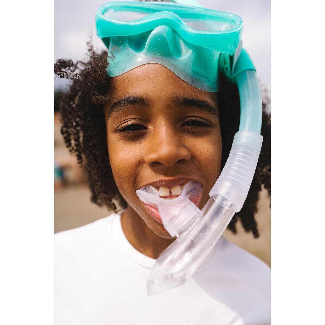 Kit plongée masque anti-buée et tuba valve snorkeling, 100 enfant