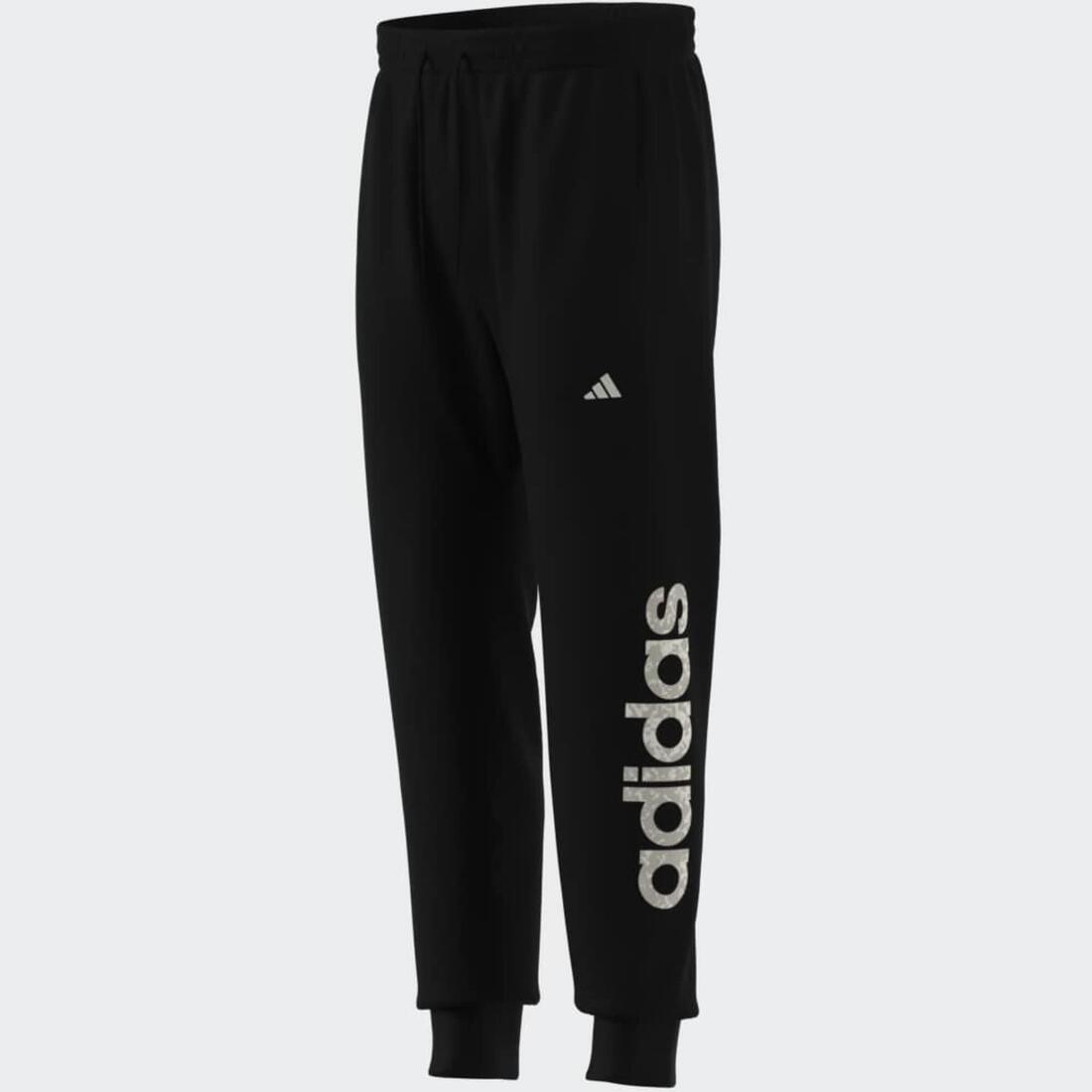 Pantalong de jogging fitness homme, noir