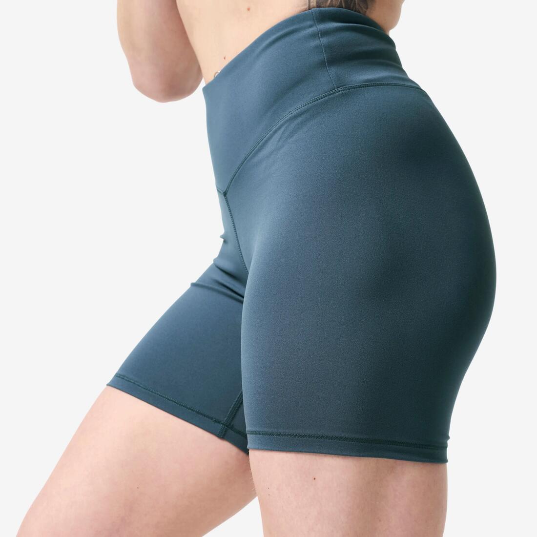 Short de musculation froncé femme