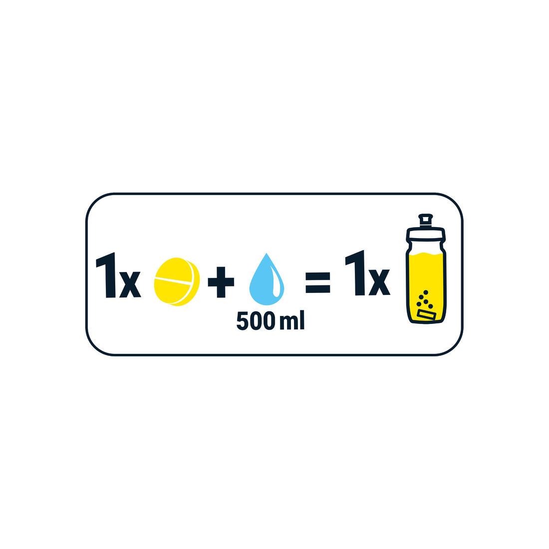 Boisson électrolytes sans sucre en tablettes effervescentes citron, x20