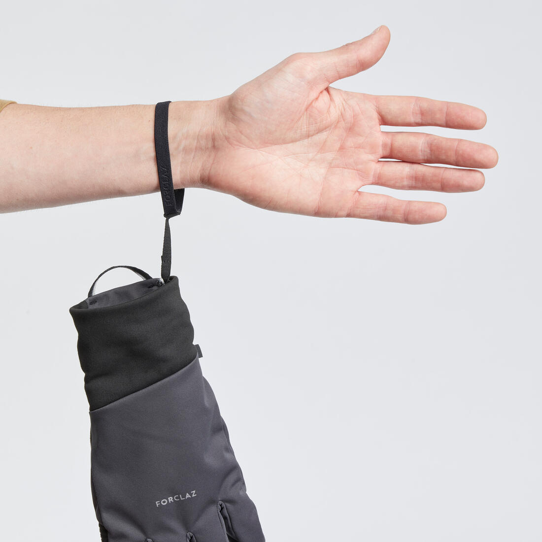 Gants tactiles coupe-vent de trekking adulte, MT900 gris