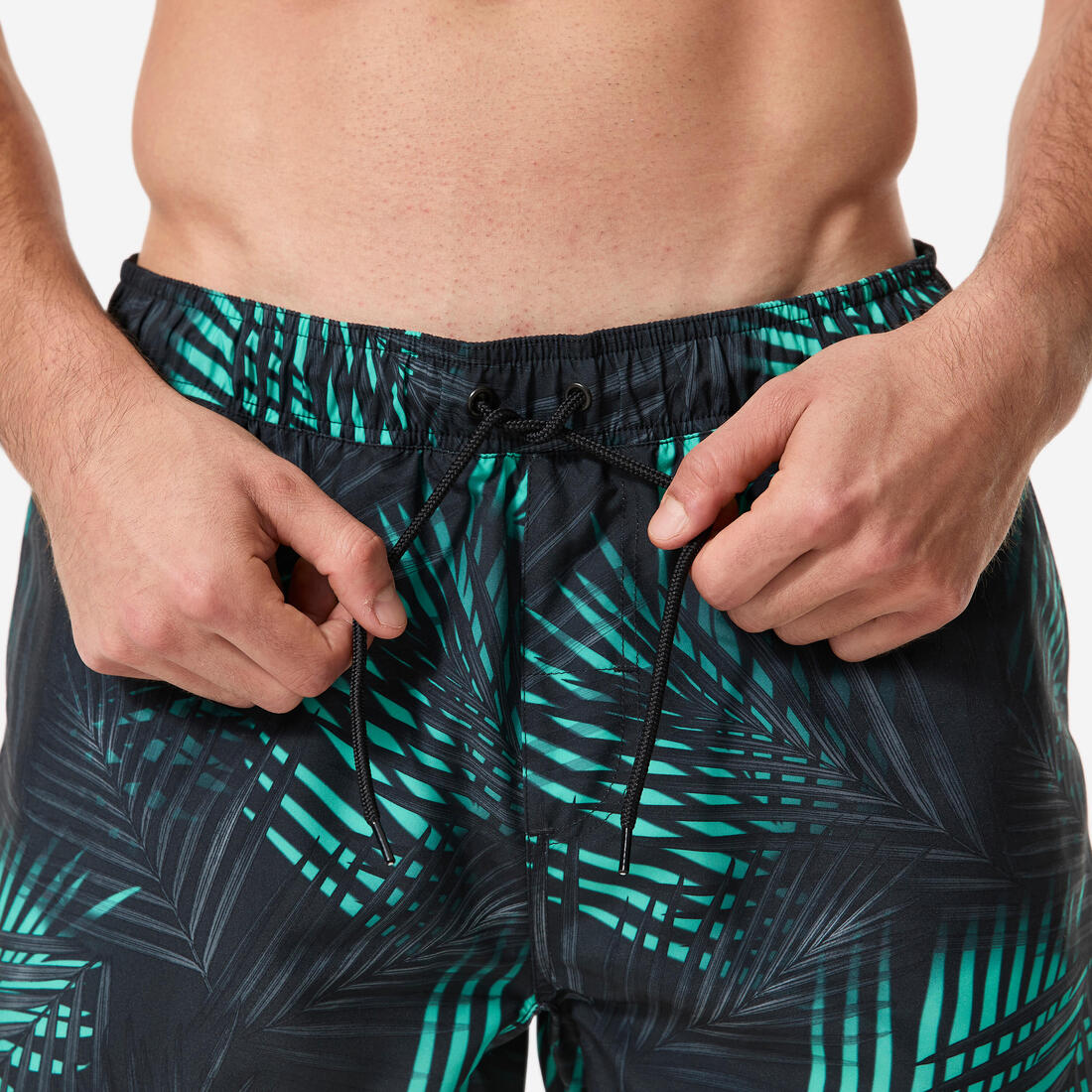 Boardshort surf short de bain court 15" homme, 100 Palmito