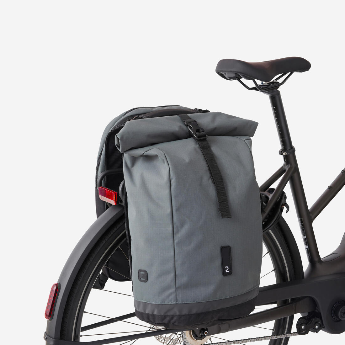 SAC A DOS VELO POUR PORTE-BAGAGES DOUBLE 27 LITRES SEPIA