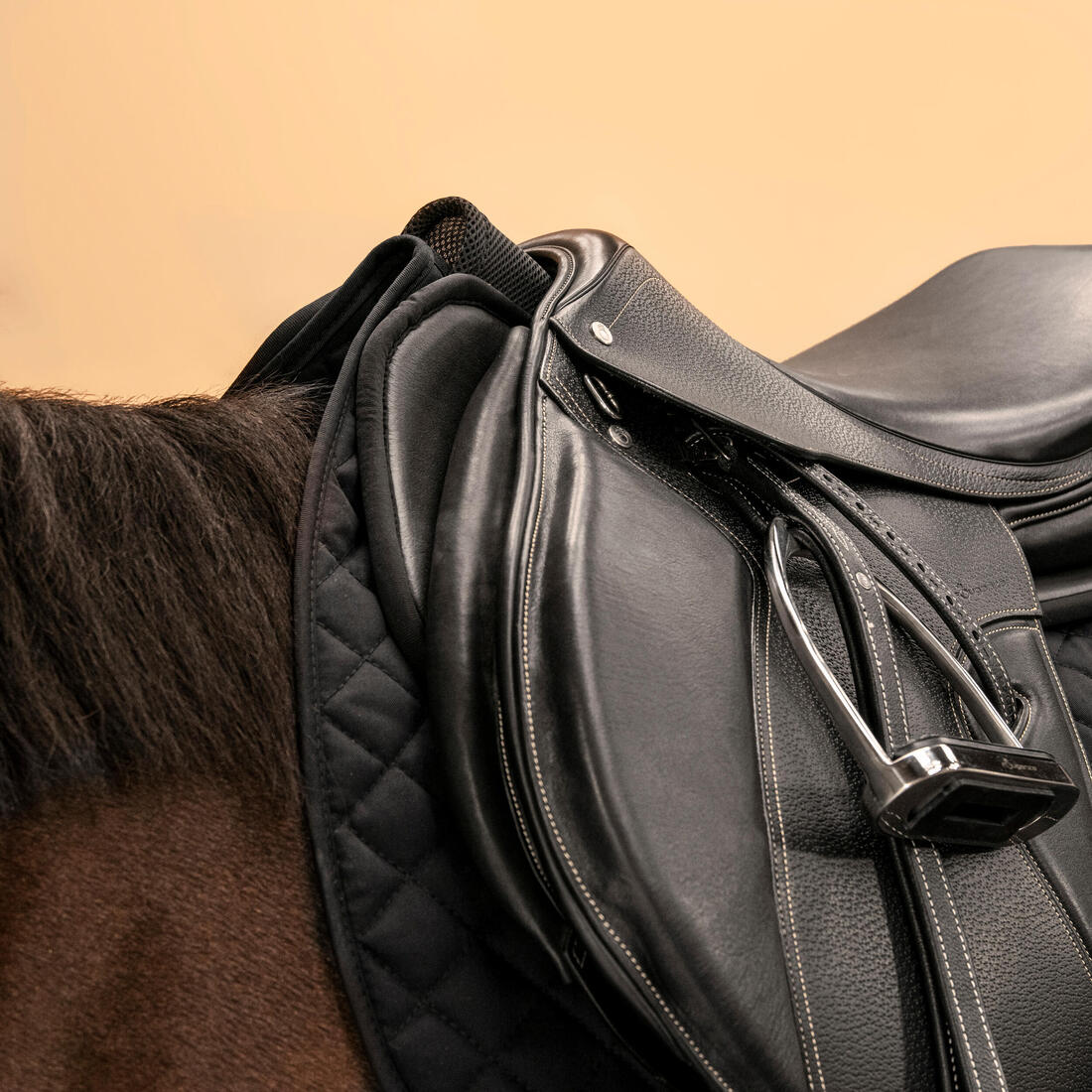 Amortisseur équitation en mousse Cheval et Poney - 100 noir